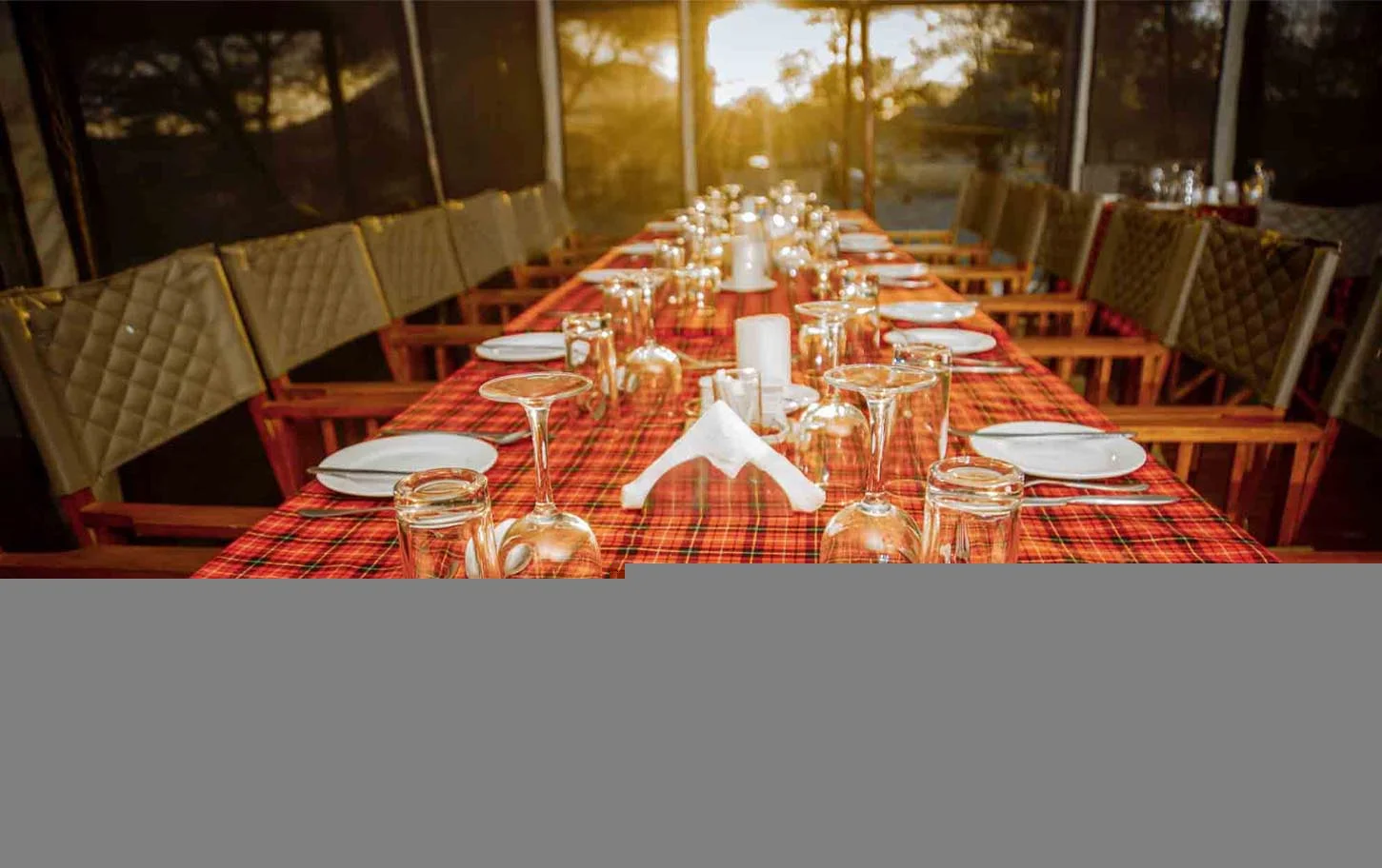 Main dining tent