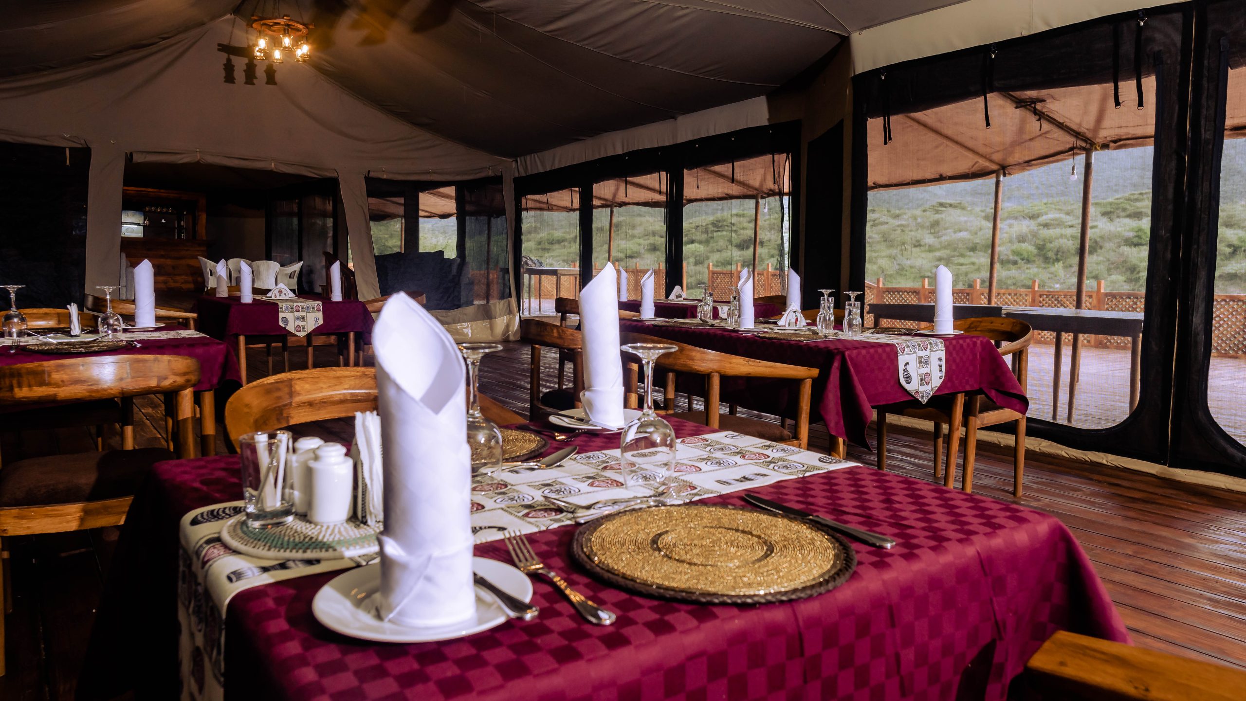 Ngorongoro camp lounge